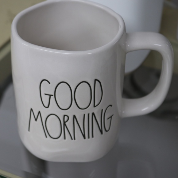 RAE DUNN ARTISAN COLLECTION by MAGENTA GOOD MORNING COFFEE MUG - NEW - Picture 1 of 3
